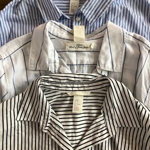 Bundle of three collared button up shirts H&M/LOGG